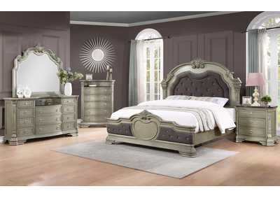 B870 Antic Silver King Bed,Global Trading