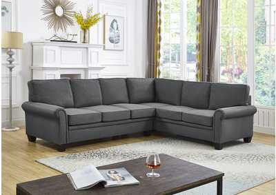 Image for Grey Linen Sectional