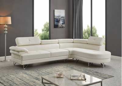 Image for White Sectional Sofa Set