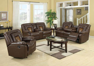 Image for Cobra Brown Reclining Sofa and Loveseat