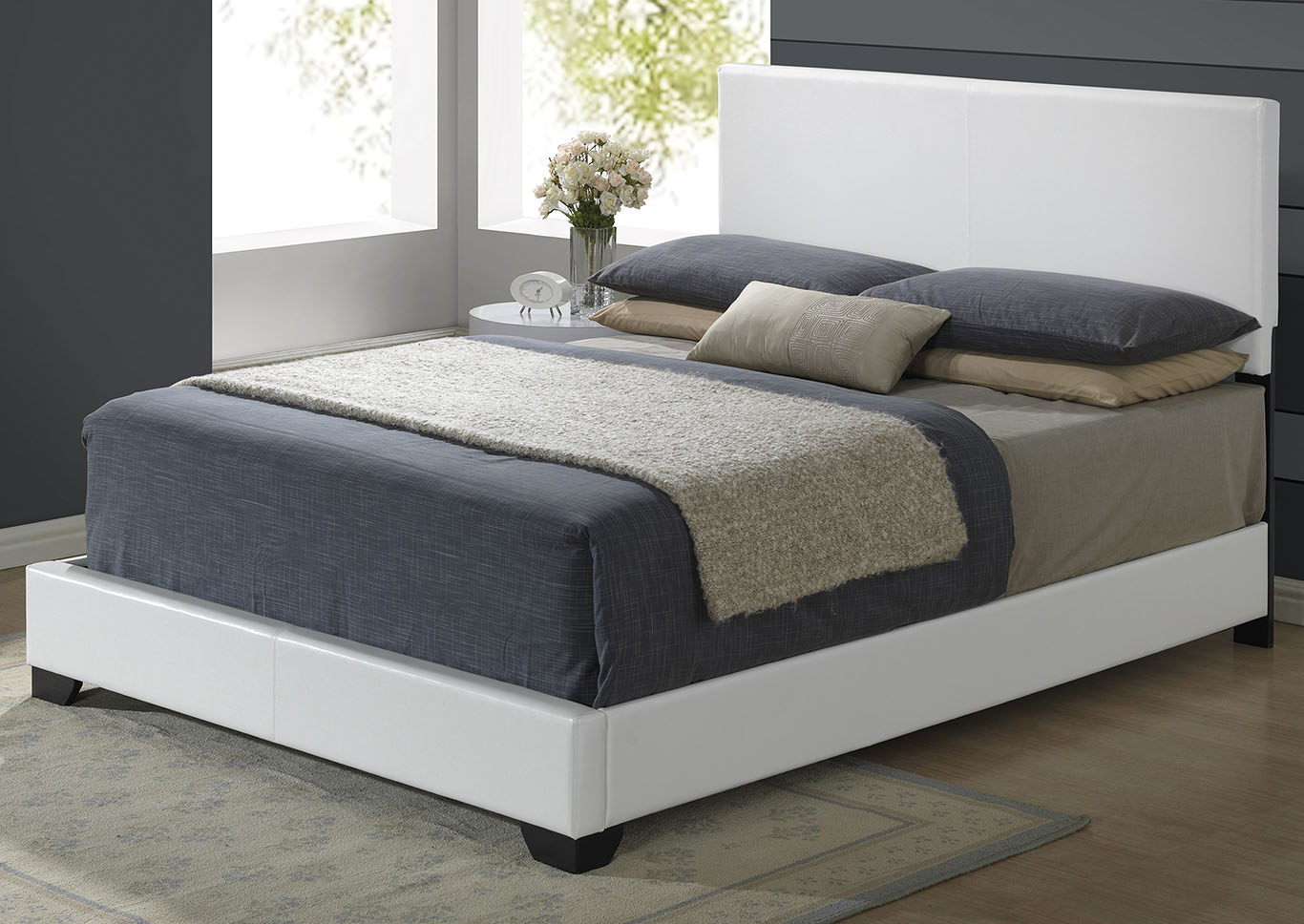 White King Platform Bed,Global Furniture USA