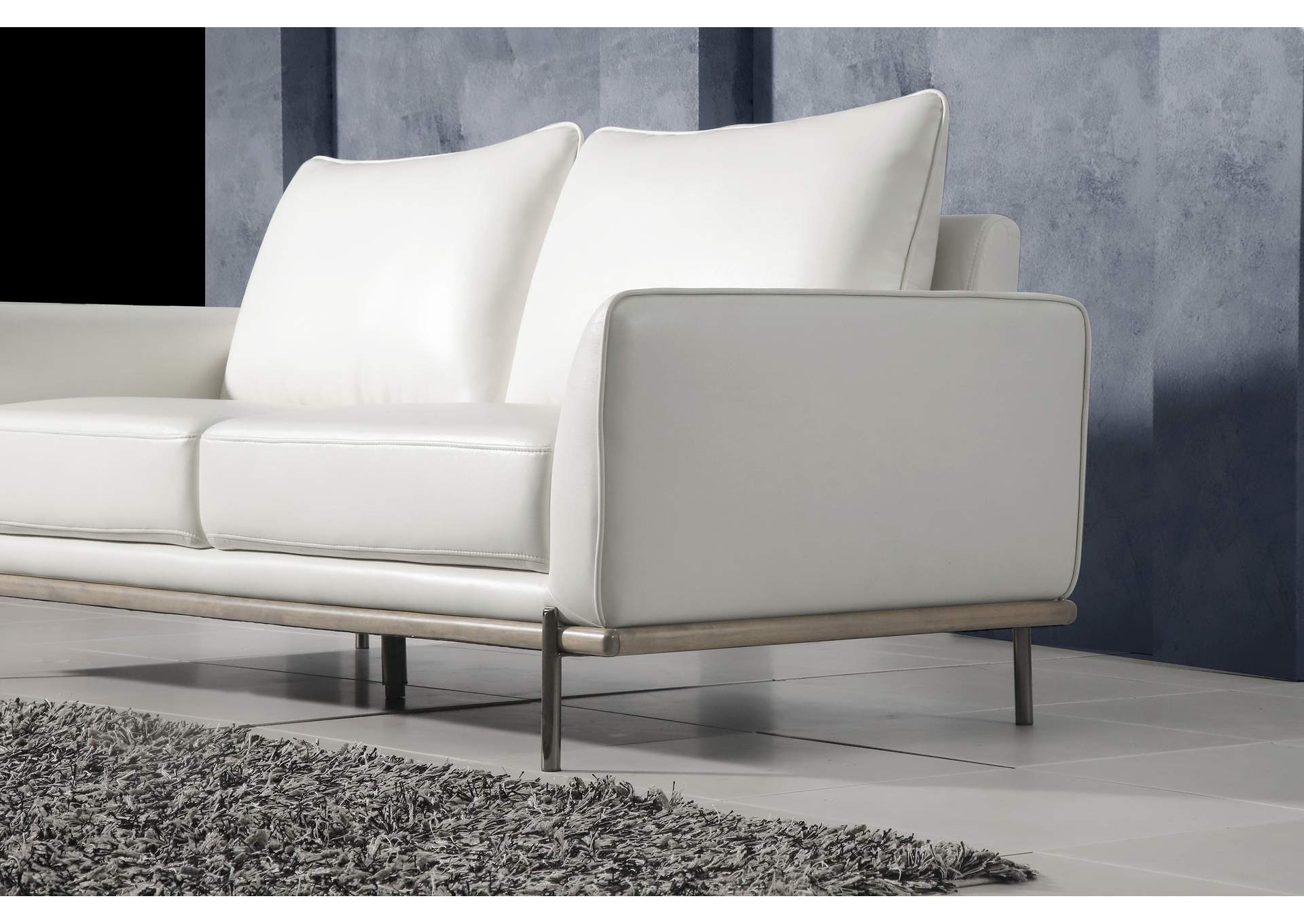 White Loveseat,Global Furniture USA