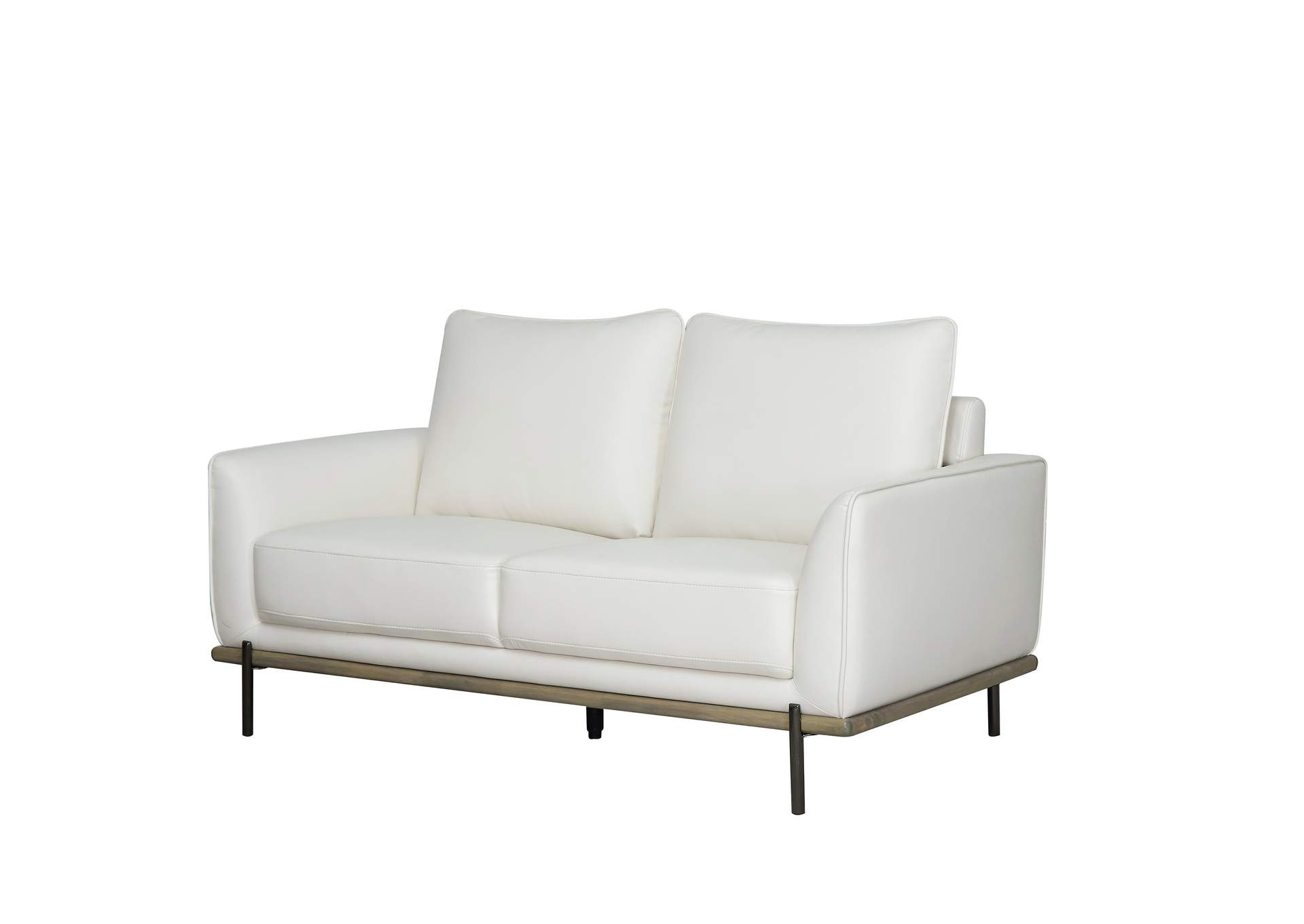 White Loveseat,Global Furniture USA