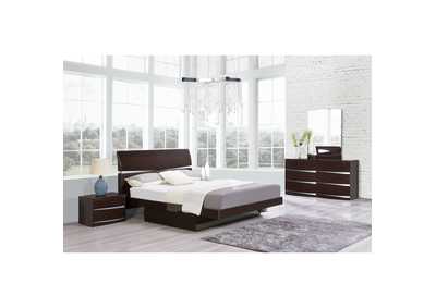 Aurora Wenge Full Bed,Global Furniture USA