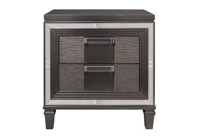 Image for Pisa Metallic Grey Nightstand