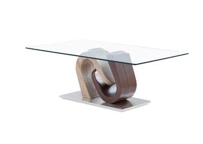 Walnut/Oak Coffee Table,Global Furniture USA