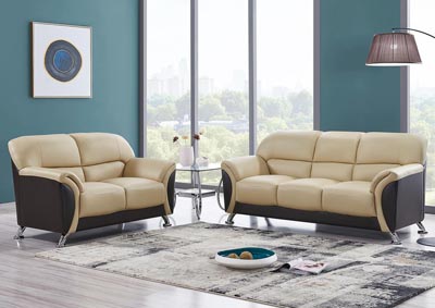Image for Cappuccino & Chocolate Sofa & Loveseat