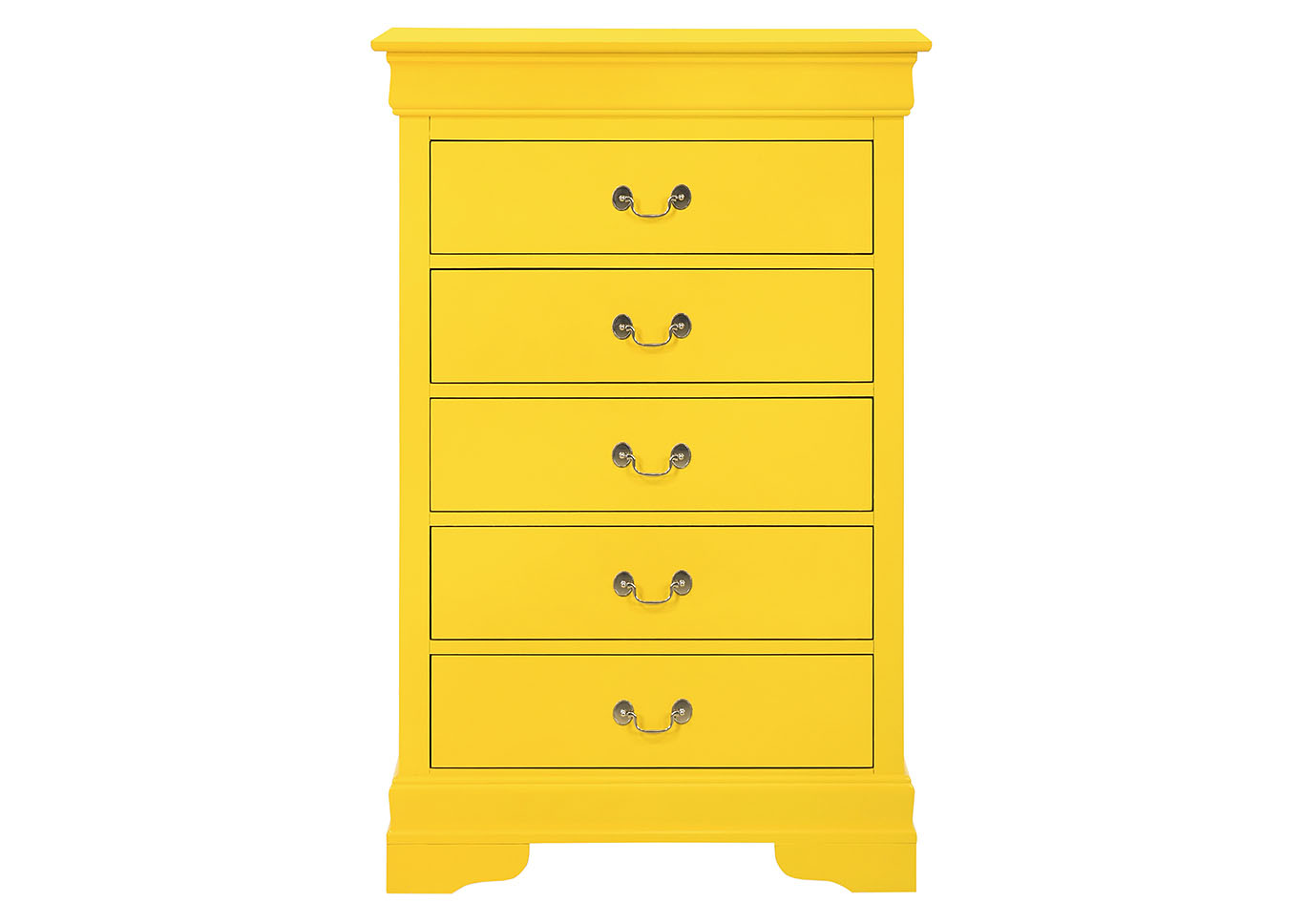 Louis Phillipe Yellow Chest,Glory Furniture