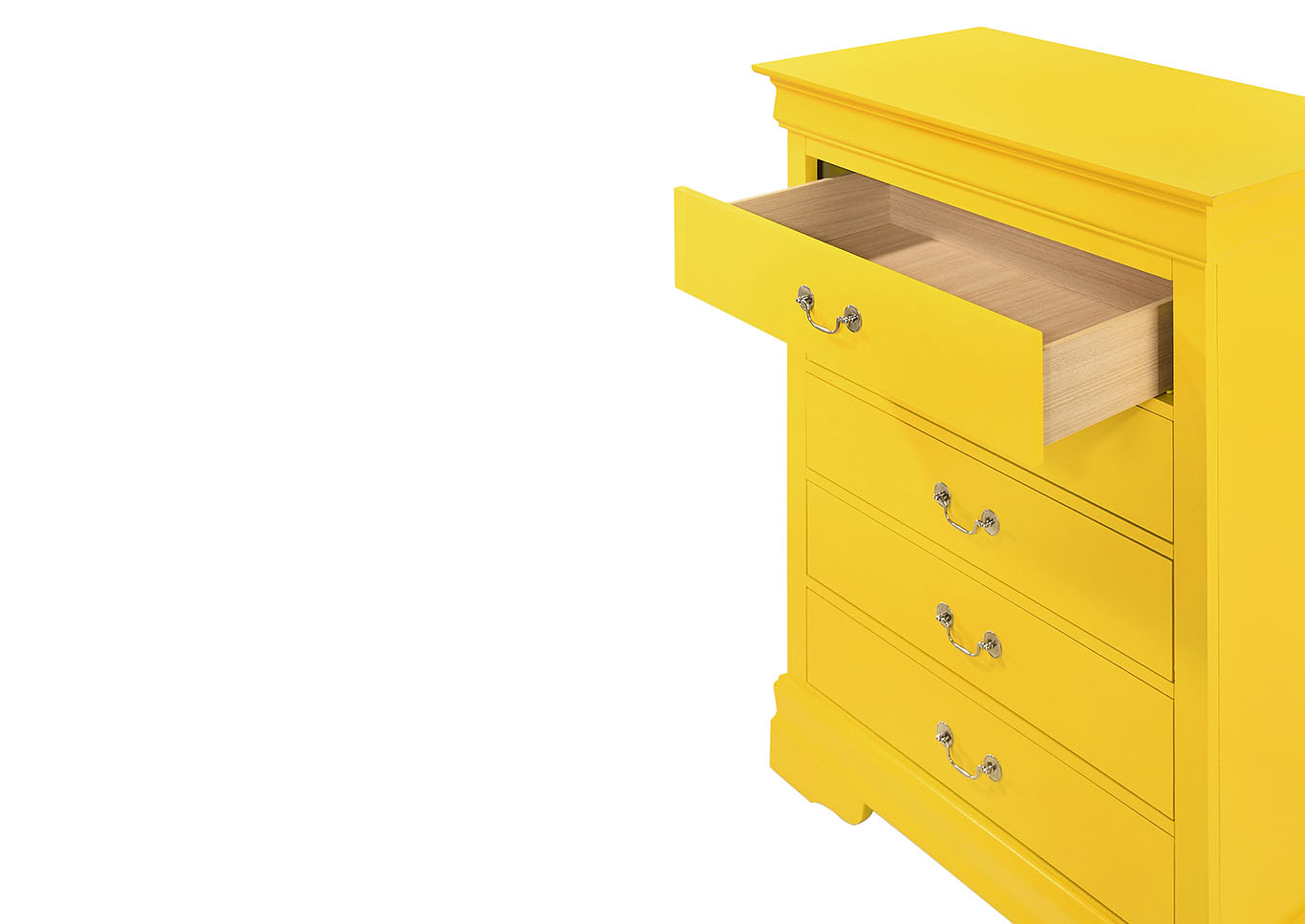 Louis Phillipe Yellow Chest,Glory Furniture