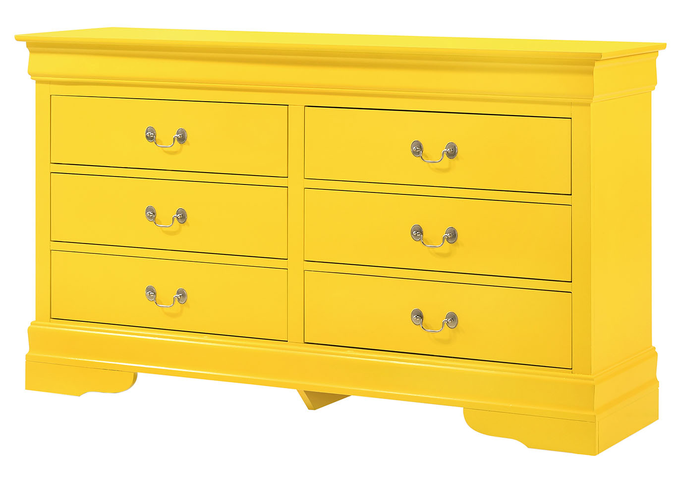 Louis Phillipe Yellow Dresser,Glory Furniture