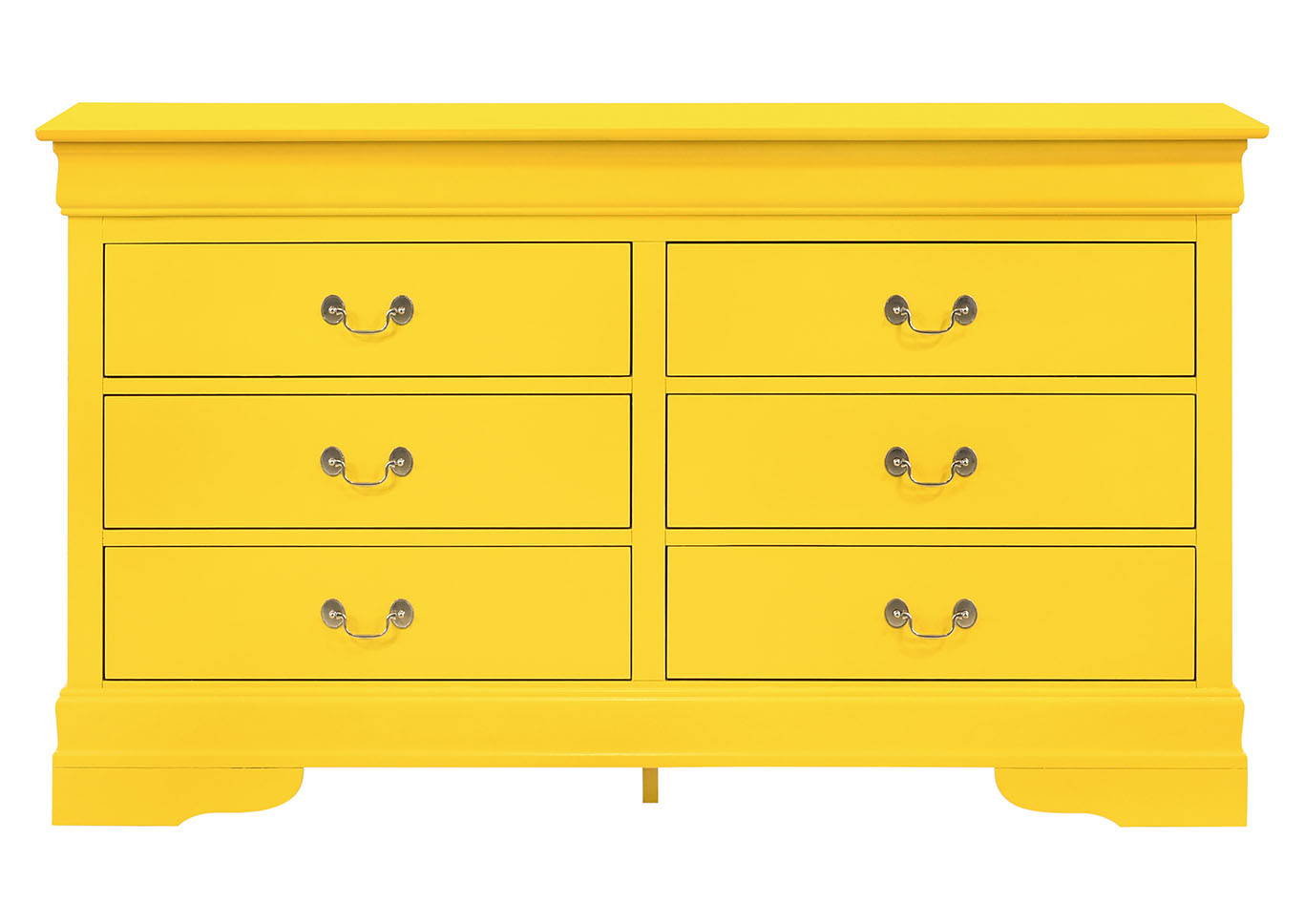 Louis Phillipe Yellow Dresser,Glory Furniture