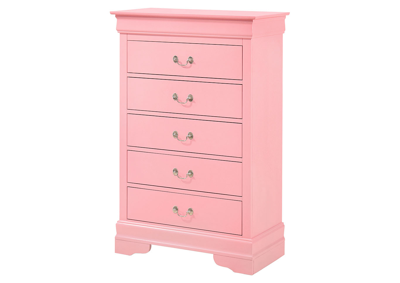 Louis Phillipe Pink Chest,Glory Furniture