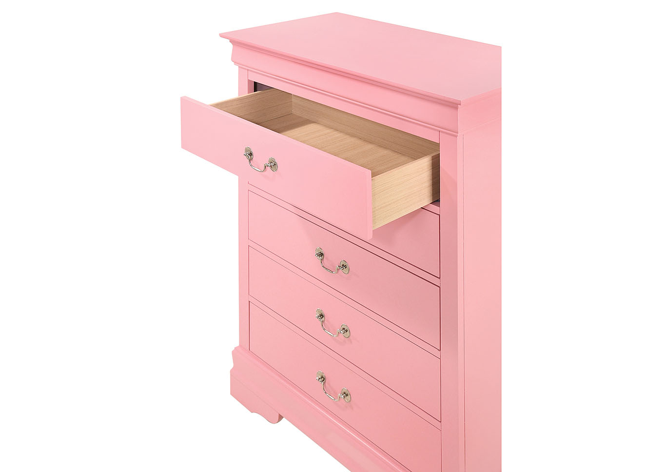 Louis Phillipe Pink Chest,Glory Furniture