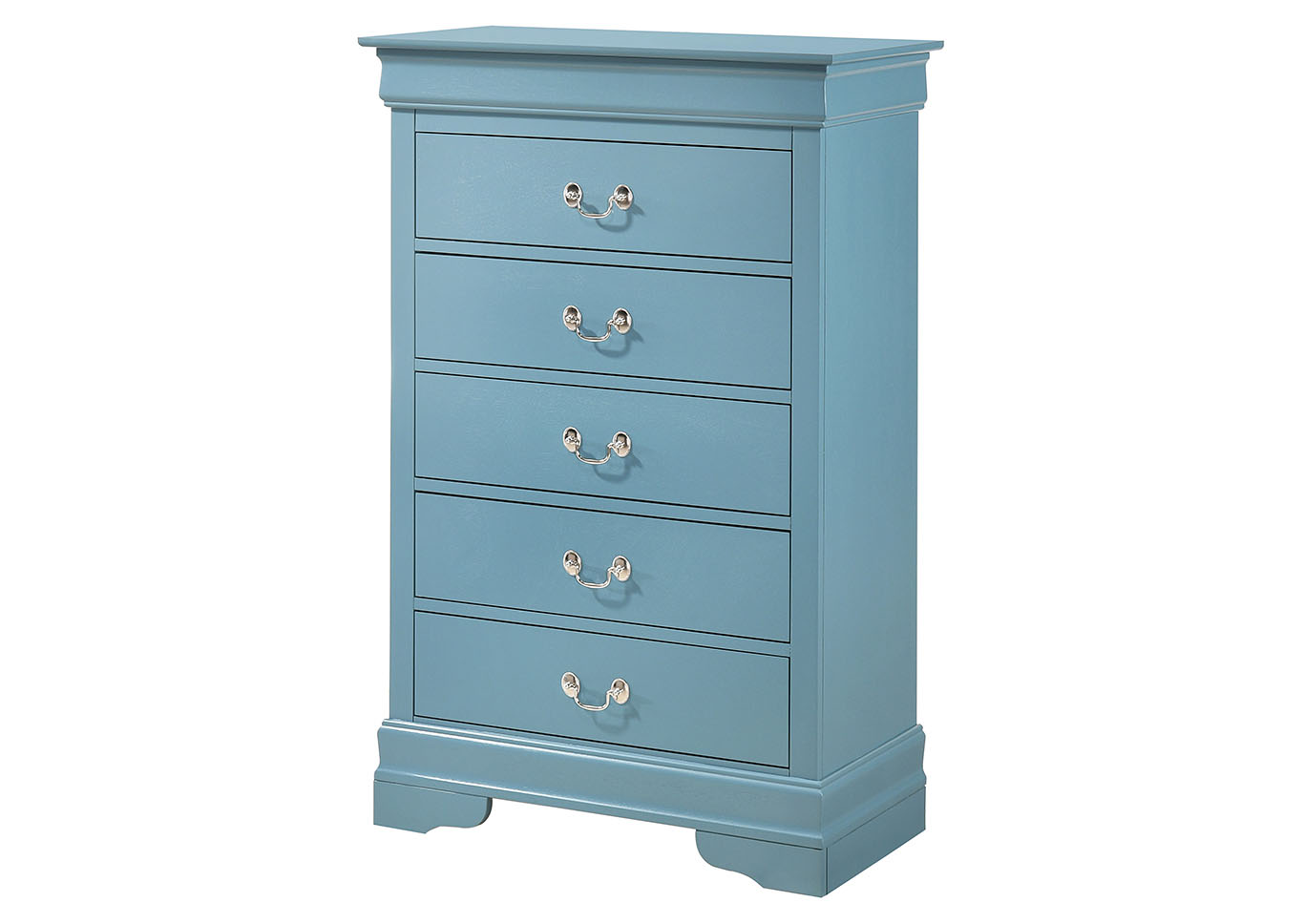 Louis Phillipe Blue Chest,Glory Furniture