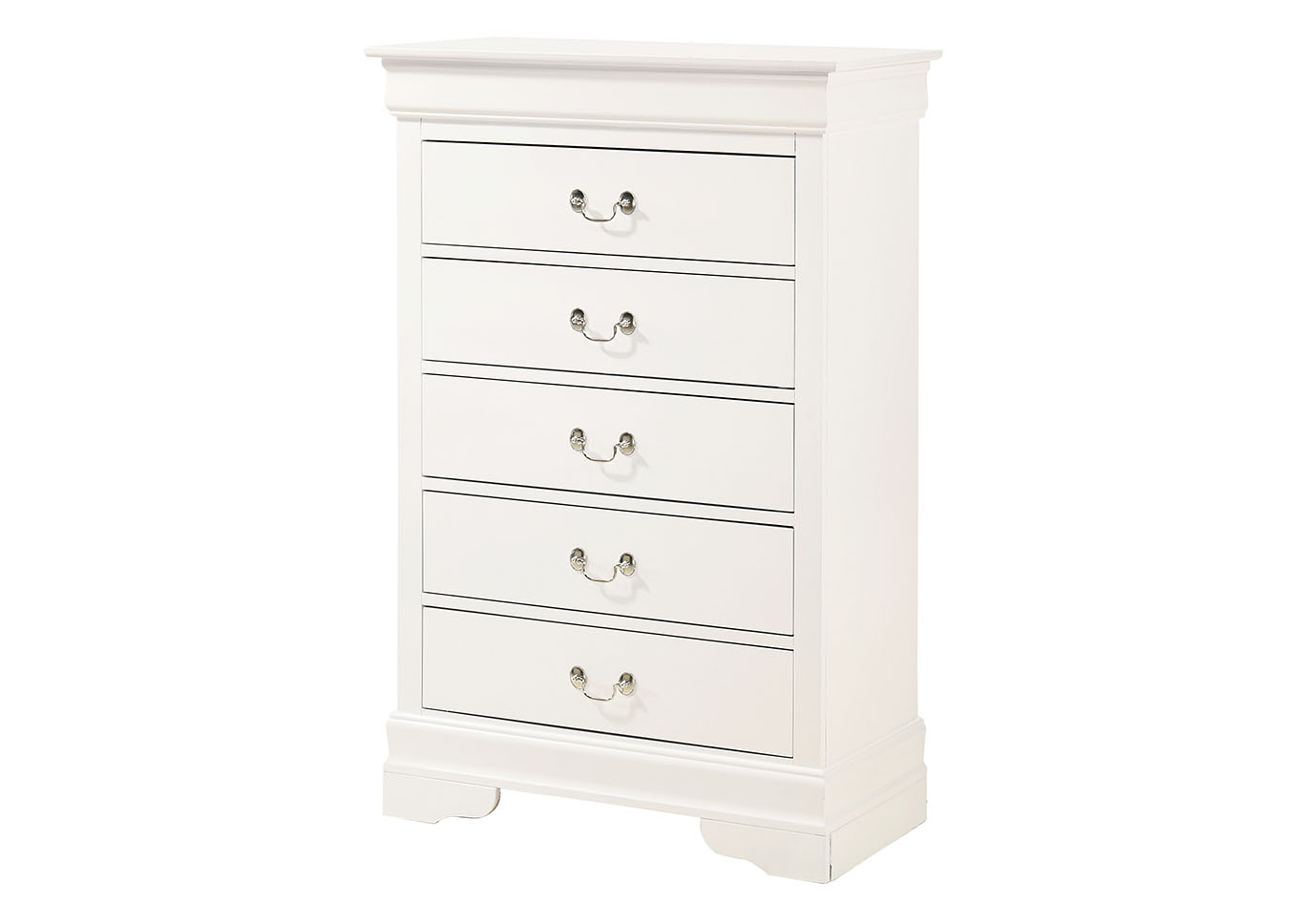 Louis Phillipe White Chest,Glory Furniture