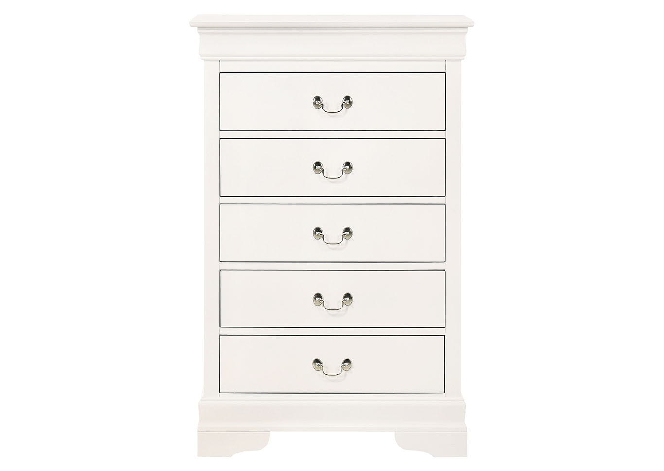 Louis Phillipe White Chest,Glory Furniture