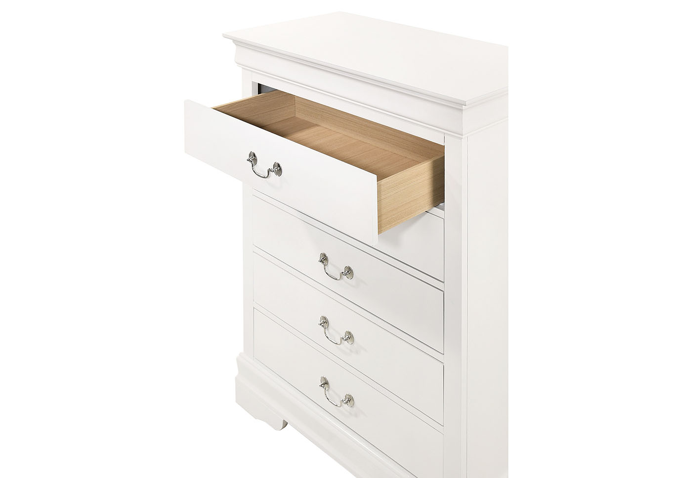 Louis Phillipe White Chest,Glory Furniture