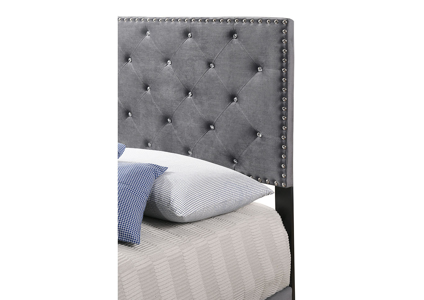 Suffolk Gray King Bed,Glory Furniture