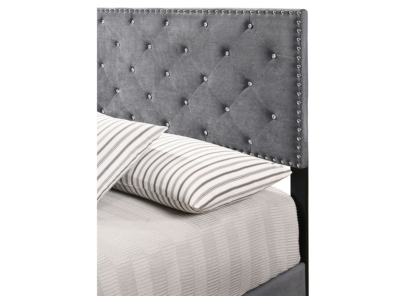 Suffolk Gray King Bed,Glory Furniture