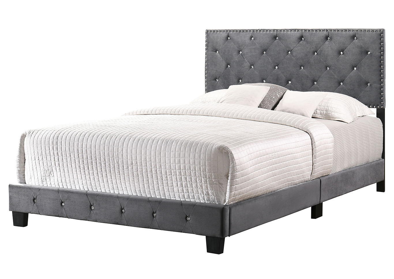 Suffolk Gray Queen Bed,Glory Furniture