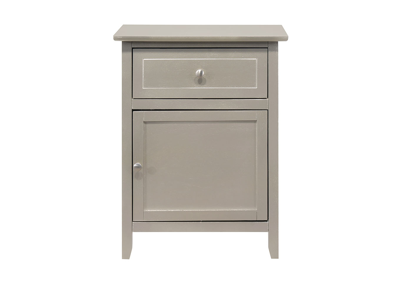 Izzy Silver Champagne Nightstand,Glory Furniture