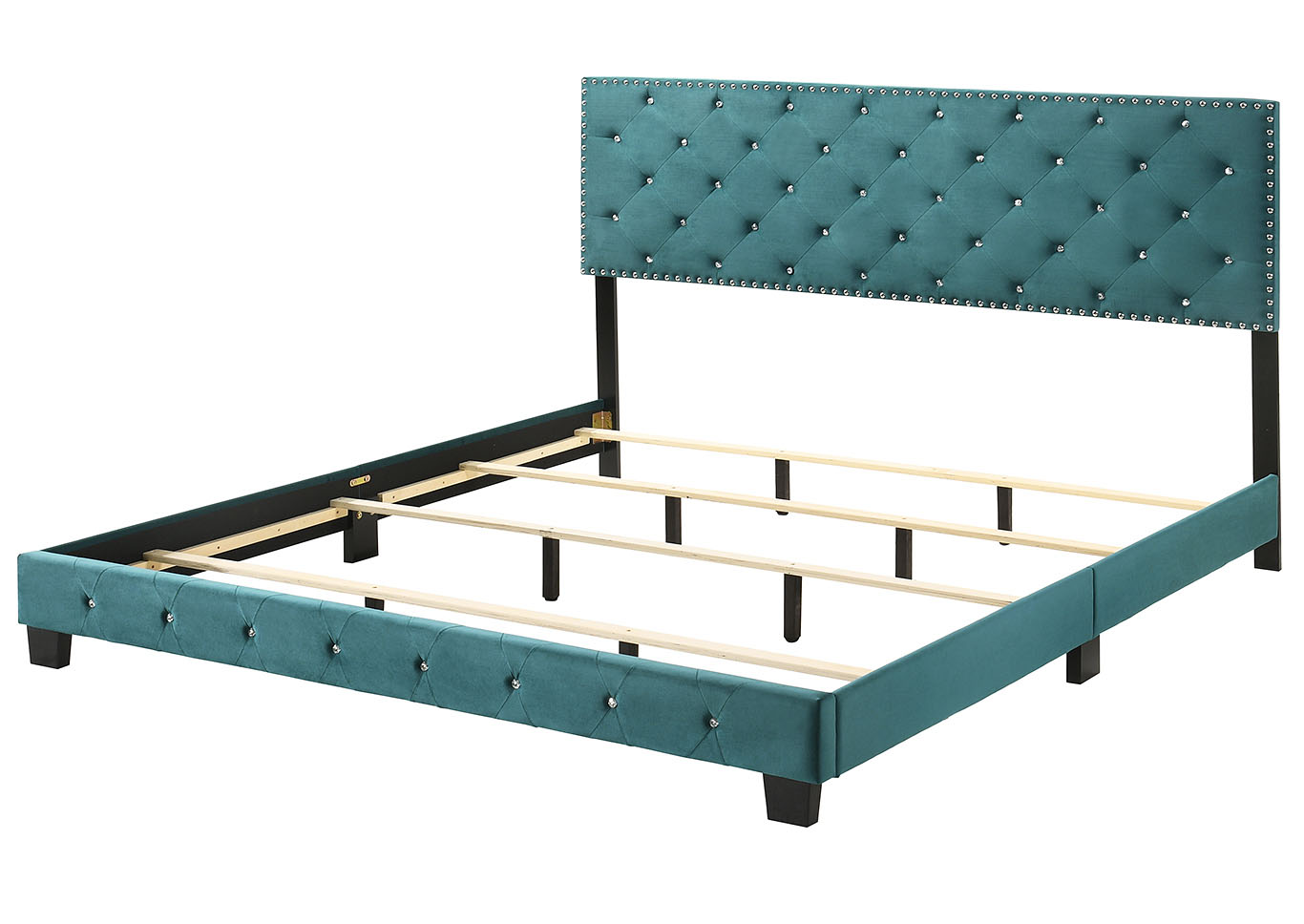 Suffolk Green King Bed,Glory Furniture