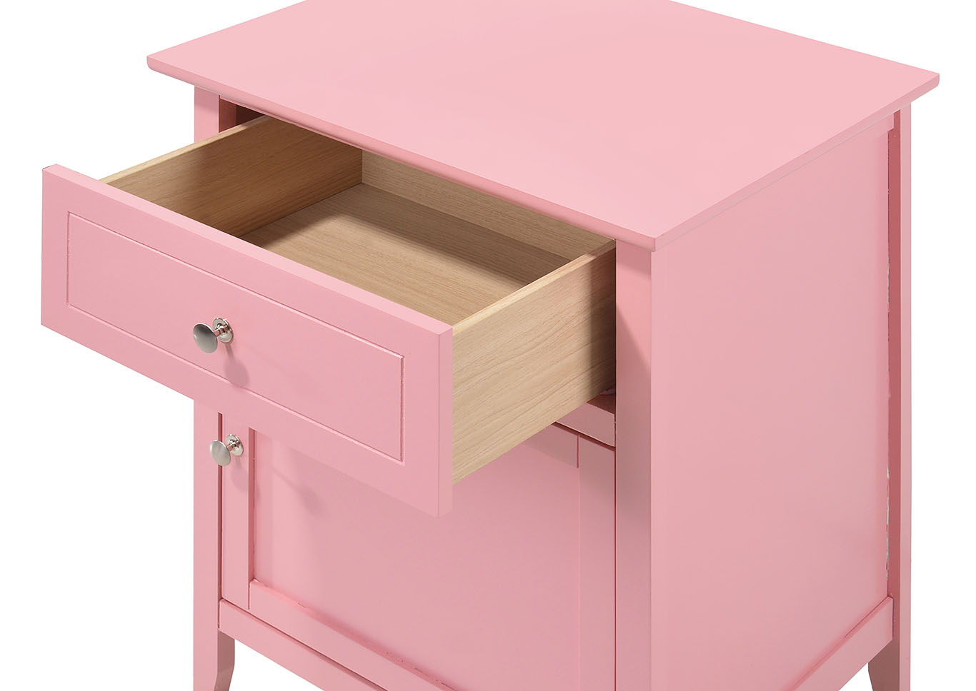 Izzy Pink Nightstand,Glory Furniture