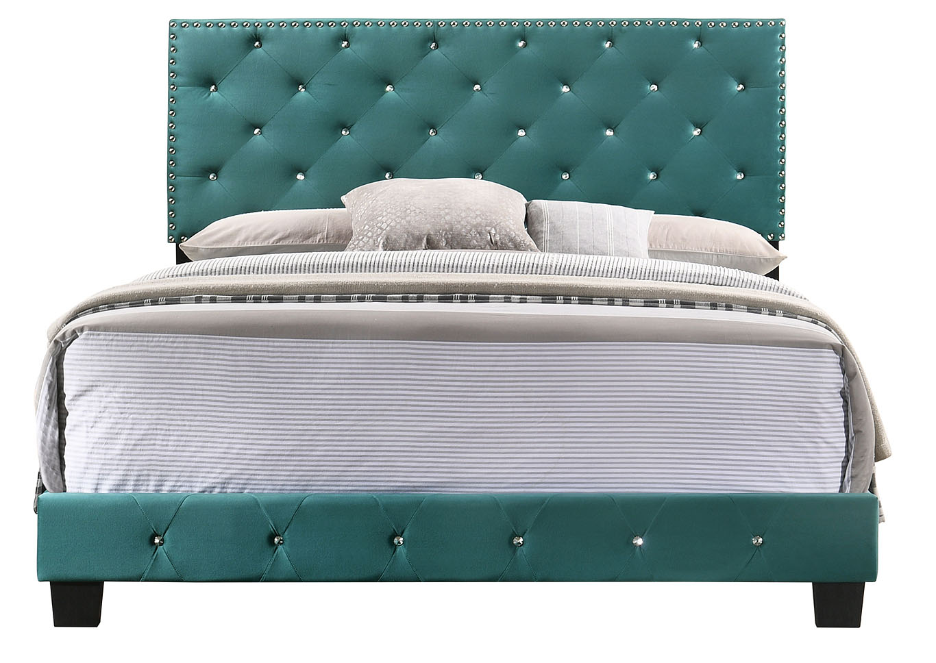 Suffolk Green Queen Bed,Glory Furniture