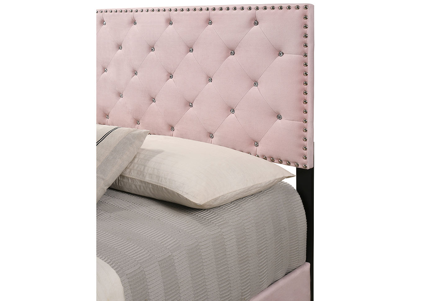 Suffolk Pink King Bed,Glory Furniture