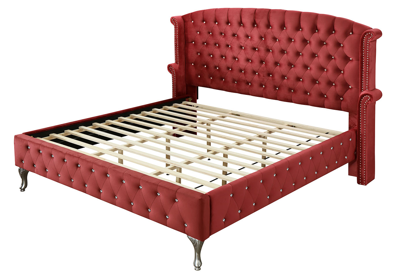 Lucca Burgandy King Bed,Glory Furniture