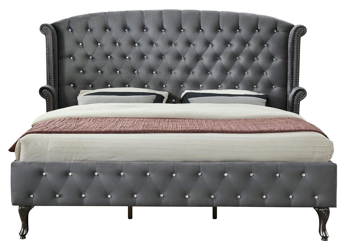 Lucca Gray King Bed,Glory Furniture