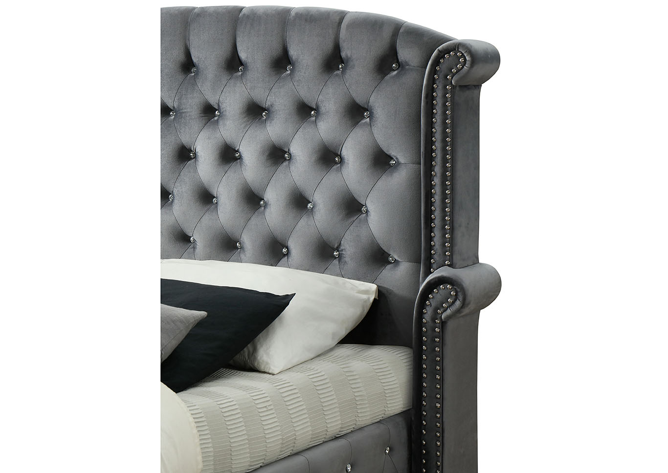 Lucca Gray King Bed,Glory Furniture