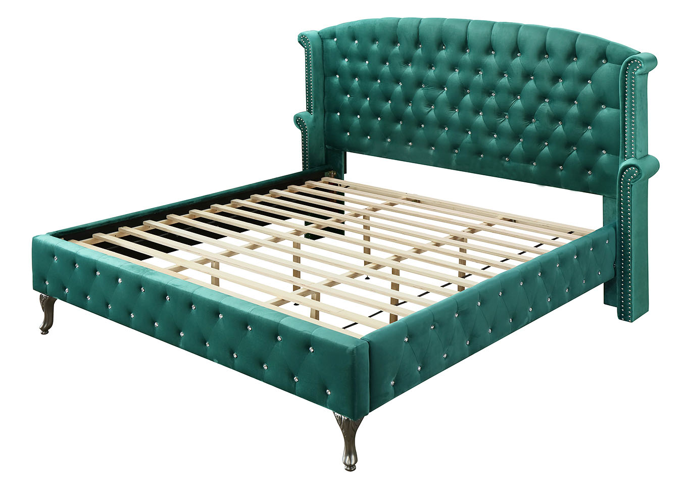 Lucca Green King Bed,Glory Furniture