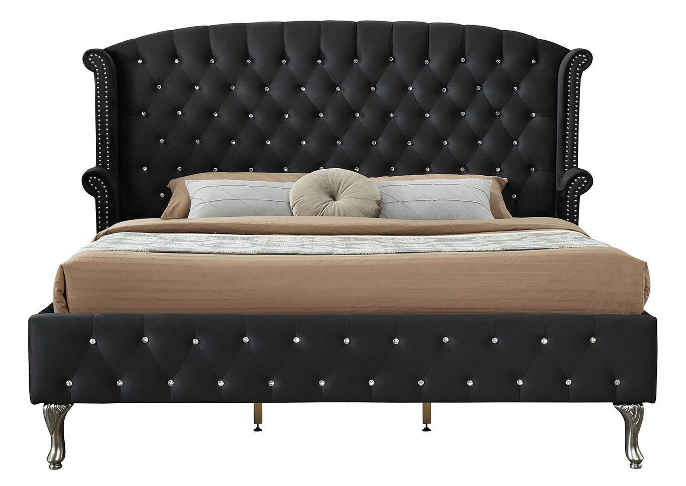 Lucca Black King Bed,Glory Furniture