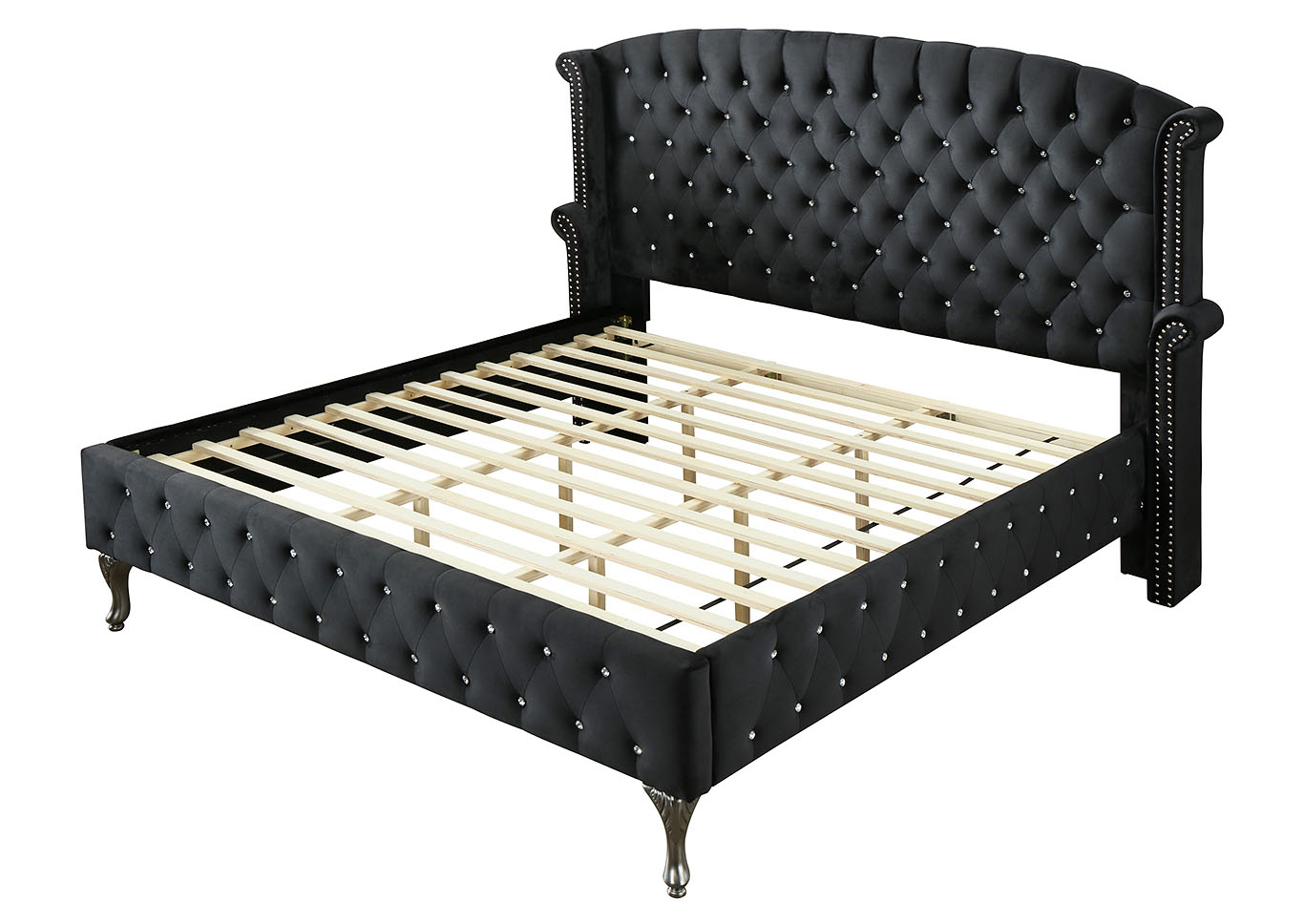 Lucca Black King Bed,Glory Furniture