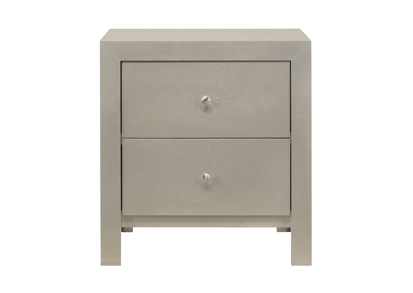 Burlington Silver Champagne Nightstand,Glory Furniture