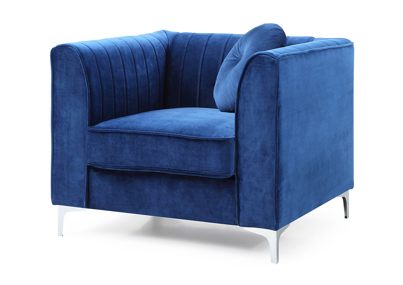 Delray Navy Blue Chair,Glory Furniture