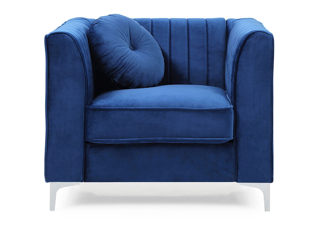 Delray Navy Blue Chair,Glory Furniture