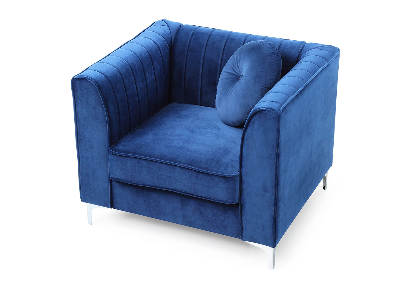 Delray Navy Blue Chair,Glory Furniture