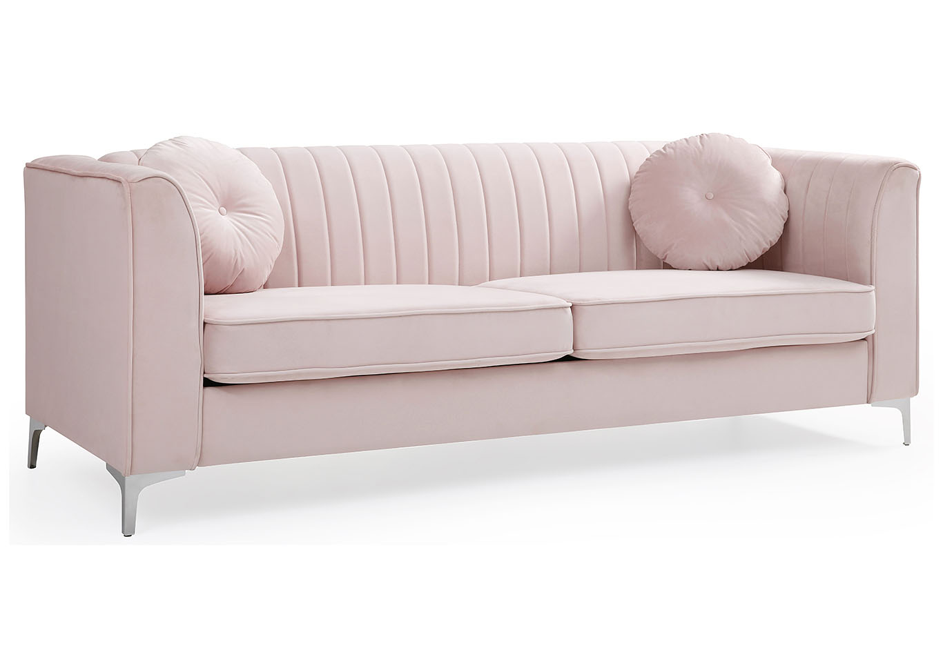 Delray Pink Stationary Sofa,Glory Furniture