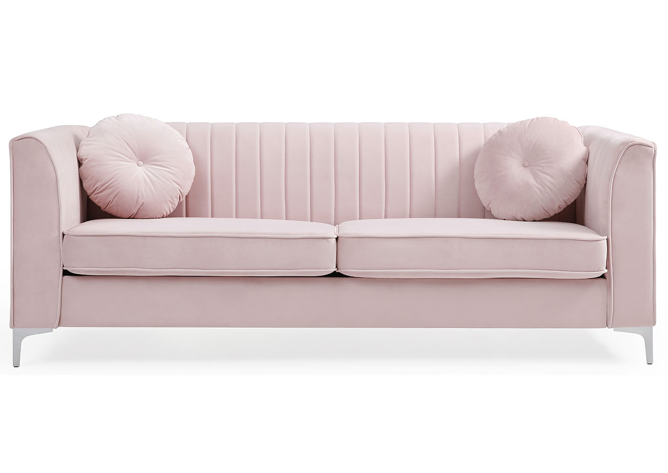 Delray Pink Stationary Sofa,Glory Furniture