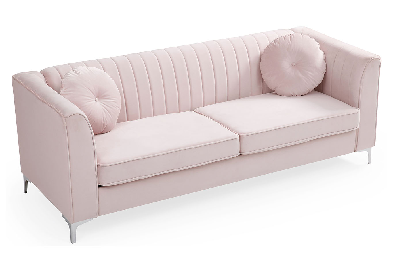 Delray Pink Stationary Sofa,Glory Furniture