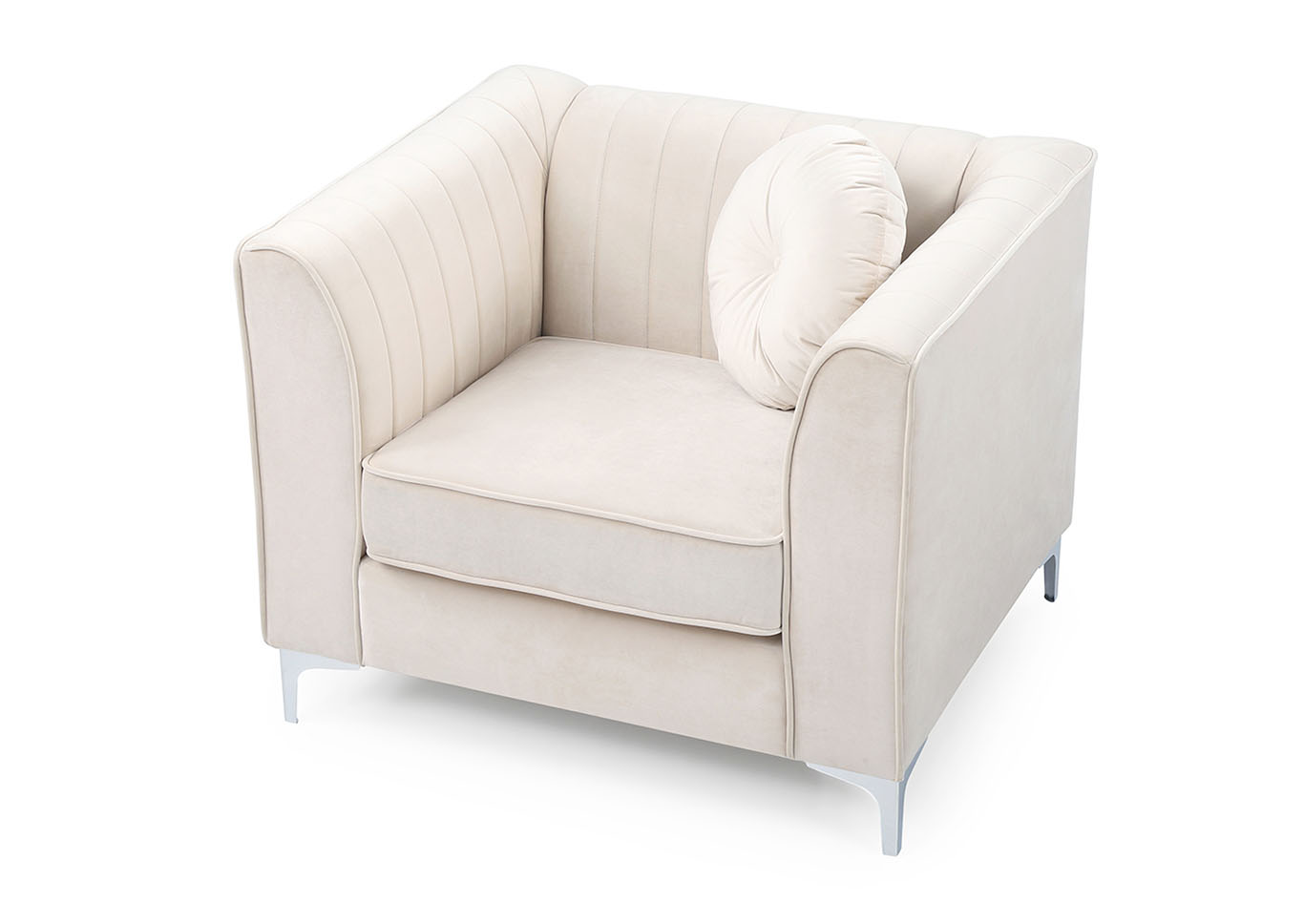 Delray Ivory Chair,Glory Furniture