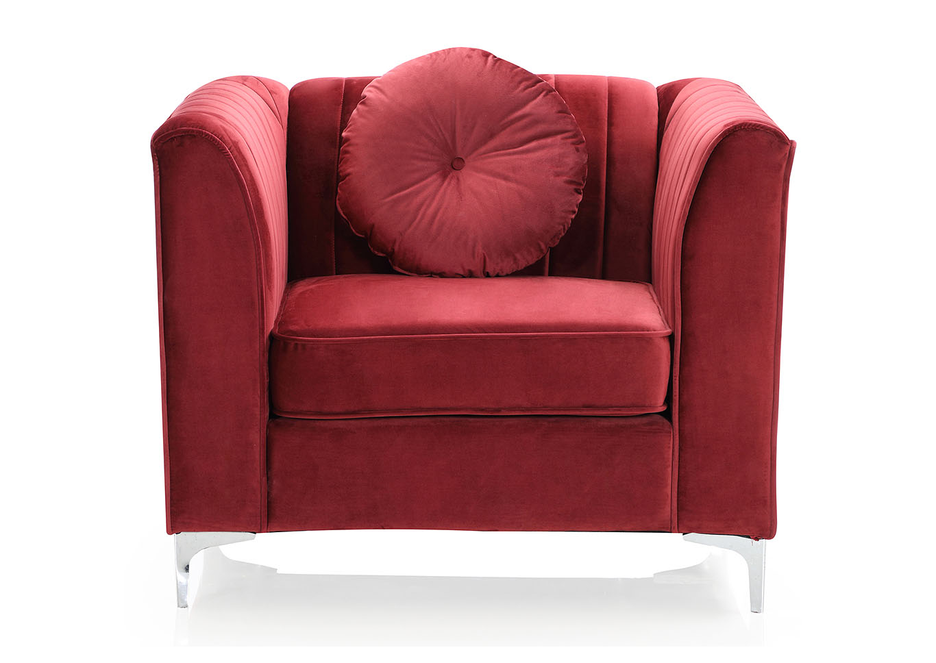 Delray Burgundy Chair,Glory Furniture