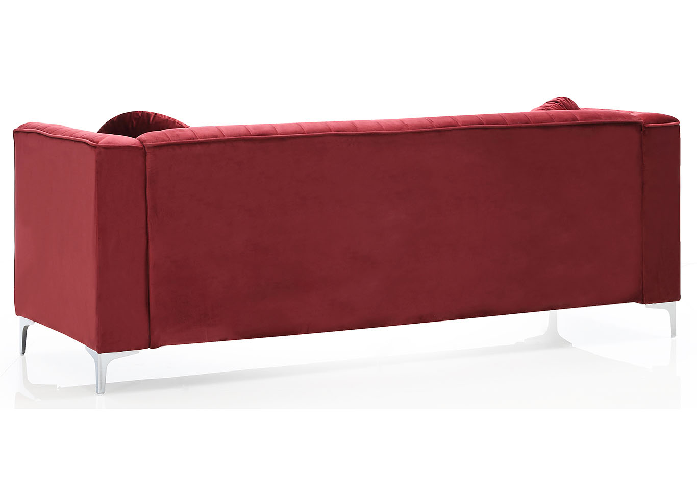 Delray Burgundy Stationary Sofa,Glory Furniture