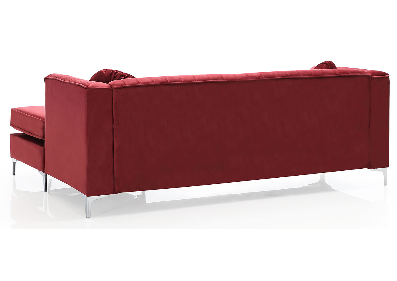 Delray Burgundy Chaise,Glory Furniture