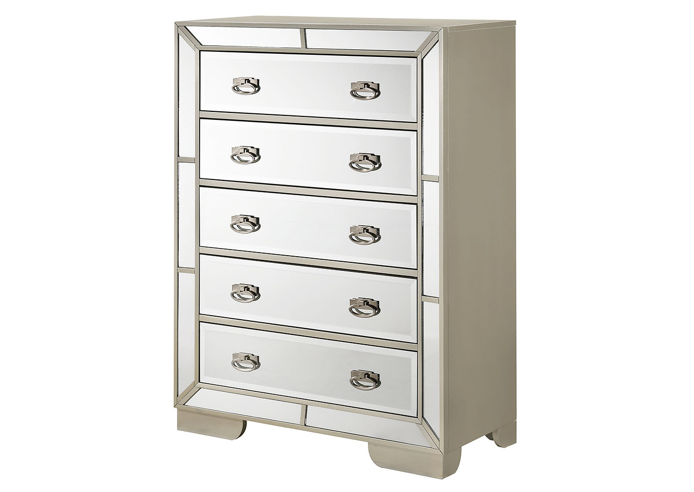 Hollywood Hills Silver Champagne Chest,Glory Furniture