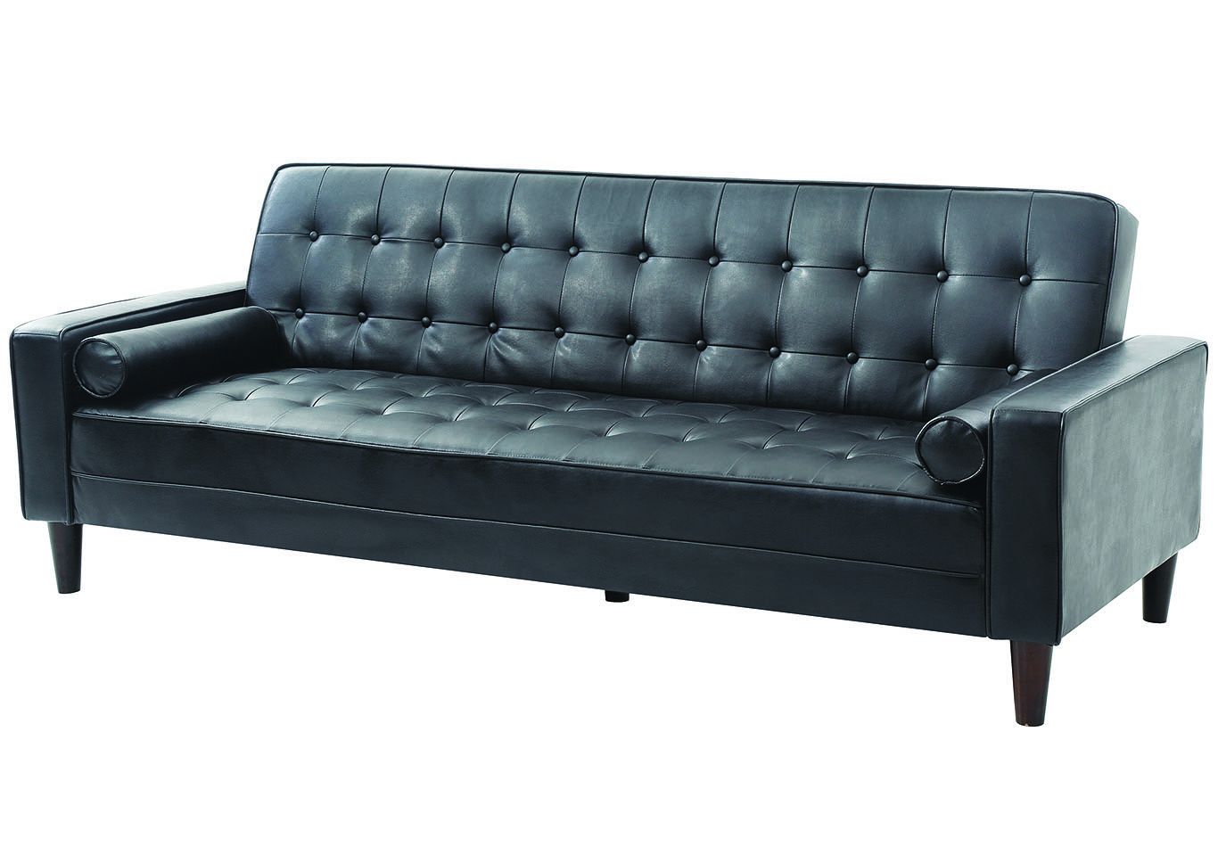 Black PU Sofa Bed,Glory Furniture