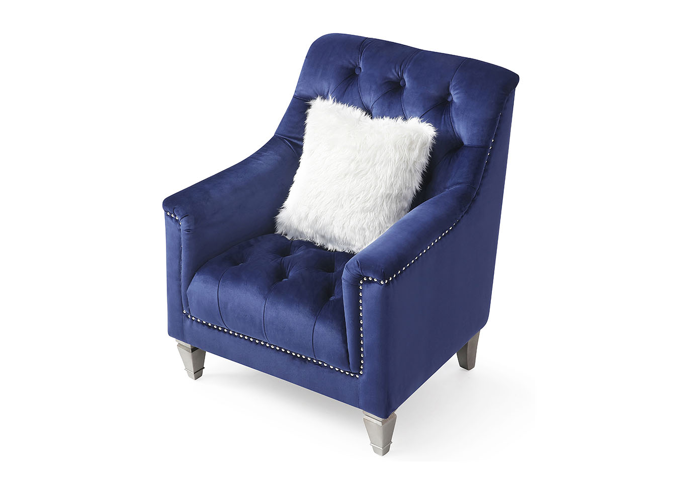 Dania Blue Chair,Glory Furniture