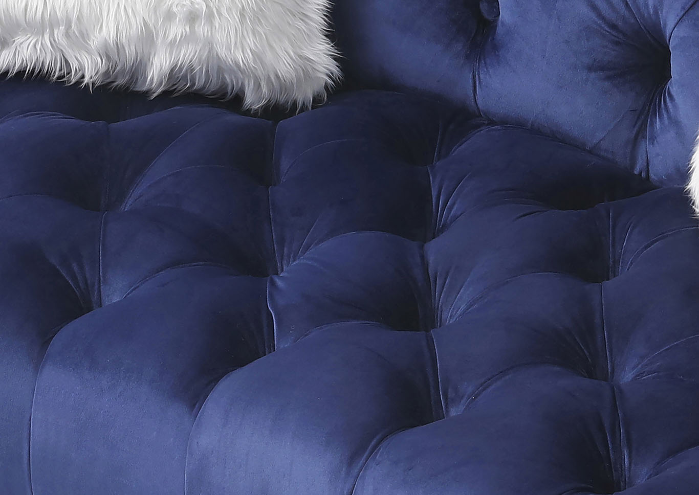 Dania Blue Stationary Sofa,Glory Furniture